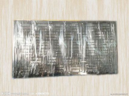 酒店大堂不锈钢黑肽超高屏风